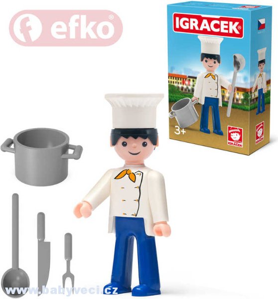 Figurka Igráčka KUCHAŘ s doplňky Efko > varianta kuchař