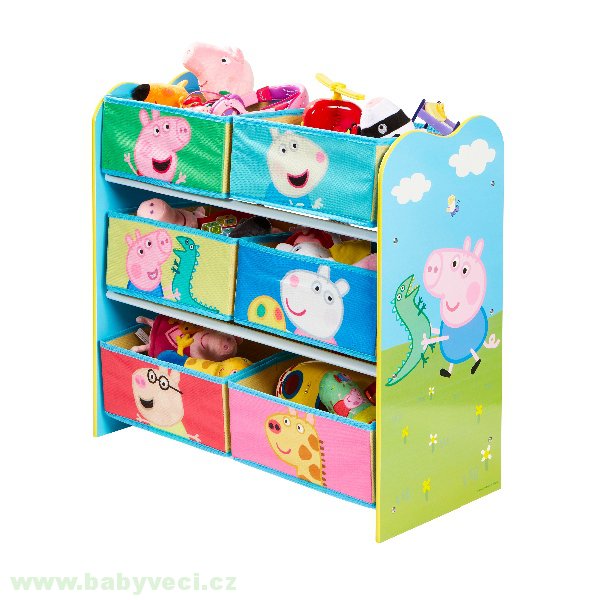 Úložný Organizér na hračky Peppa Pig > varianta peppa pig