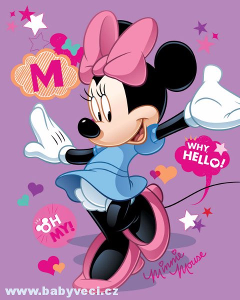 Dětská deka fleece deka MInnie > varianta minnie