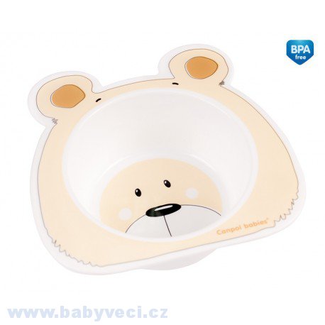 Plastová miska tvarová canpol babies > varianta medvídek