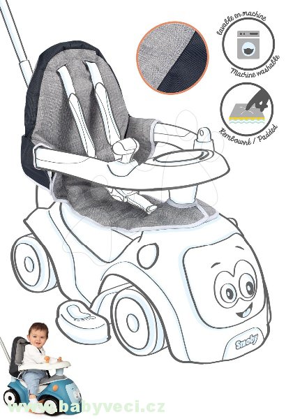 Textilní potah čalounění na odrážedlo Maestro Ride-on > varianta potah