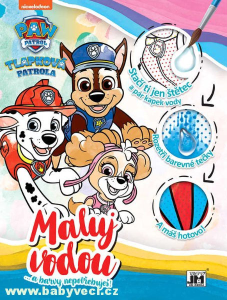 Velké vodové kouzelné omalovánky maluj vodou Paw patrol tlapková patrola > varianta paw patrol