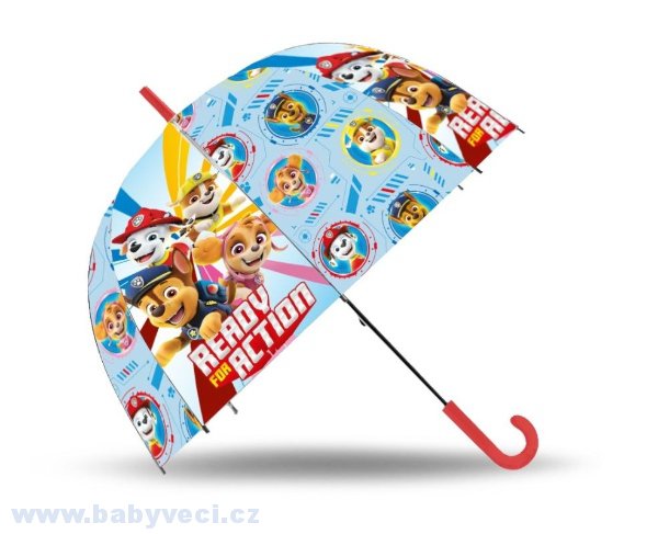 Deštník dětský Paw patrol Action > varianta modrý tlapková patrola