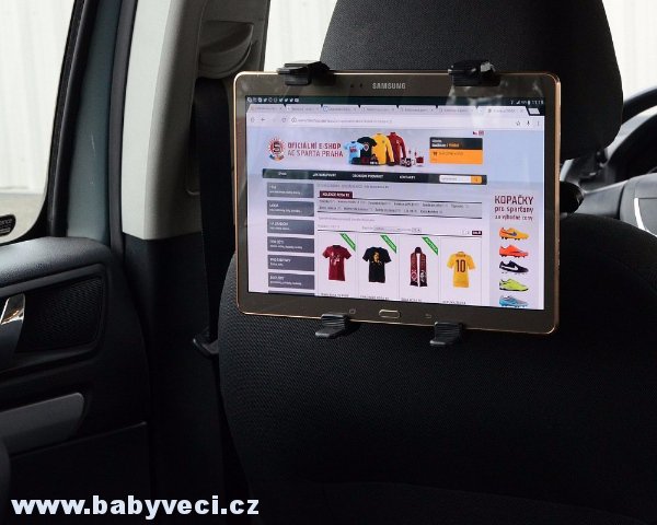 Držák tabletu na opěrku hlavy
