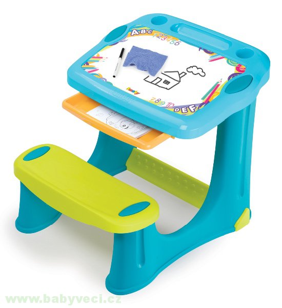 Lavice na kreslení Magic Desk Smoby > varianta modrá