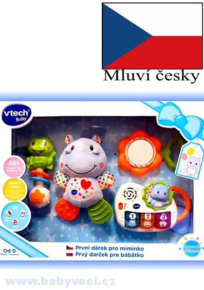 Vtech První dárek pro miminko (CZ) - modrý > varianta modrý