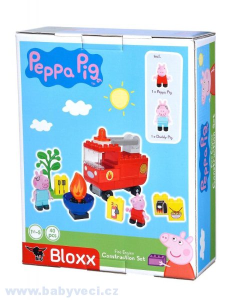PlayBig BLOXX Peppa Pig Hasičské auto s příslušenstvím > varianta hasič