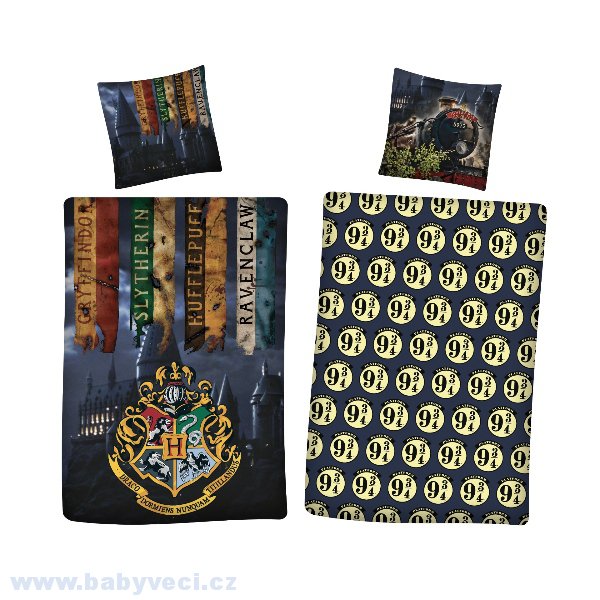 Povlečení Harry potter + sáček na pyžamo > varianta potter povlečení