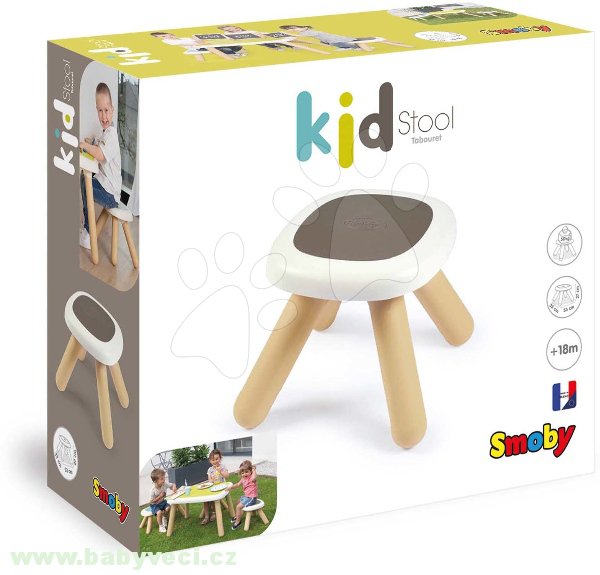 Stolička taburetka židlička Smoby > varianta přírodní barva