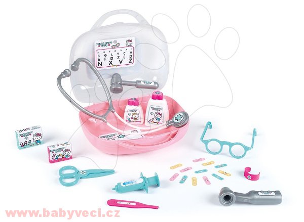 Dětský lékařský kufřík růžový hello kitty Smoby > varianta hello kitty