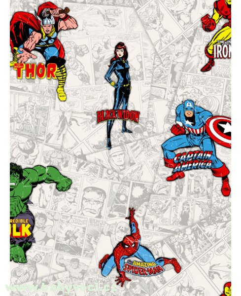Tapeta do dětského pokojíčku marvel avengers > varianta marvel avengers
