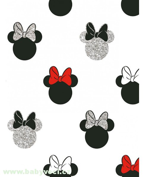 Tapeta do dětského pokojíčku minnie třpyt > varianta minnie třpyt