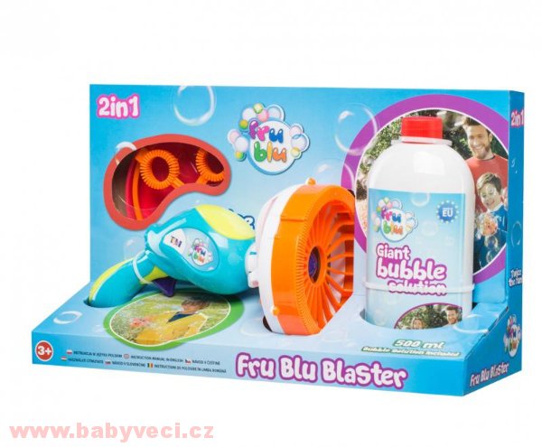 Fru blu bublifuk delfín