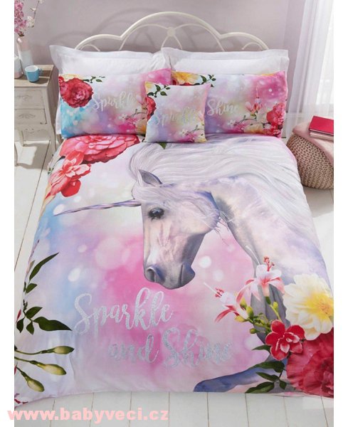Dětské povlečení Unicorn jednorožec lux > varianta unicorn lux