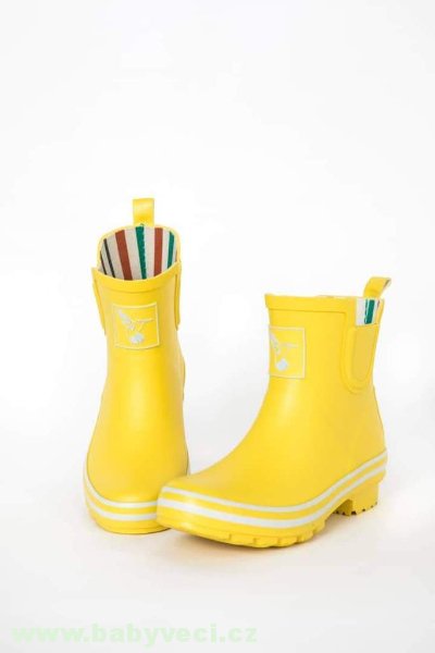 Dámské holinky Evecreatures kotníčkové yellow žlutý