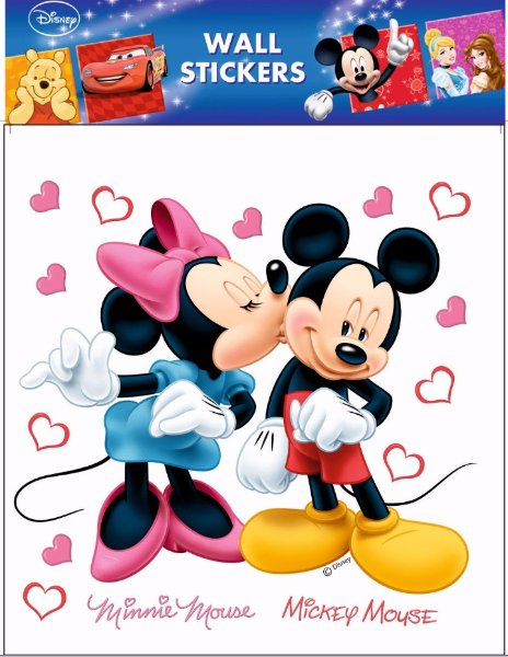 Samolepky na zeď Minnie a Mickey 30x39cm > varianta minnie a mickey