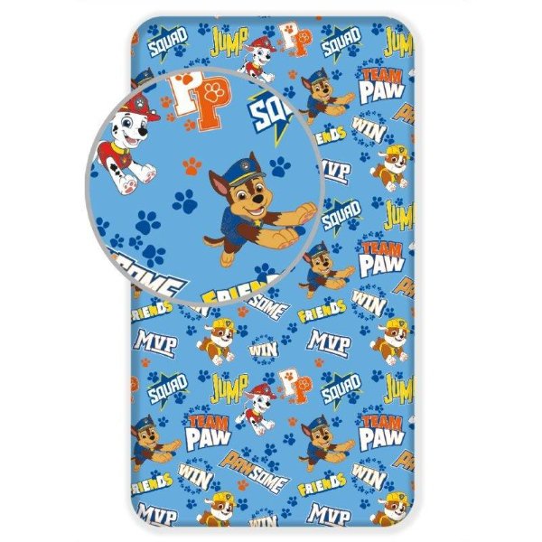 Prostěradlo Paw Patrol Best Pups > varianta prostěradlo modré