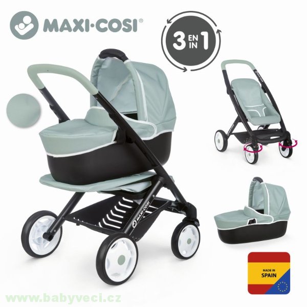 Kočárek hluboký a sportovní DeLuxe Maxi Cosi & Quinny mentol 3v1 > varianta mentol 3v1