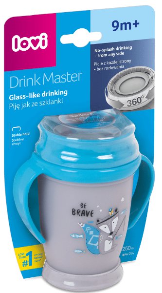 LOVI Hrníček 360 JUNIOR 250ml > varianta modrý