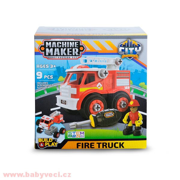 šroubovací auto city service machine maker > varianta hasič