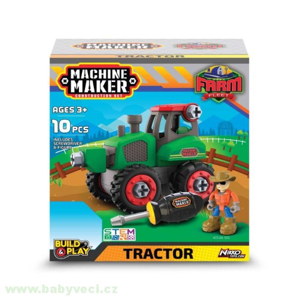 šroubovací auto farma traktor machine maker > varianta traktor