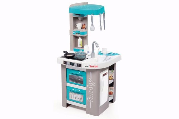 kuchynka tefal modro-šedá s bubláním