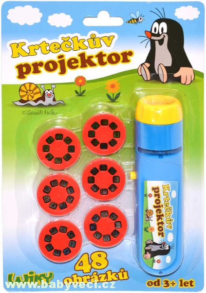 Projektor promítací baterka Krteček > varianta projektor