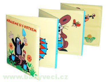 Knížečka baby Krtek (krteček) rozkládací omyvatelná pro miminko