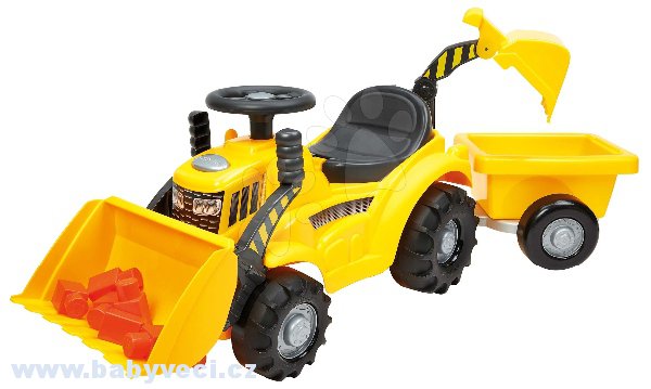 Odrážedlo s bagrem a nakladačem s kostkami > varianta bagr+nakladač+vozík