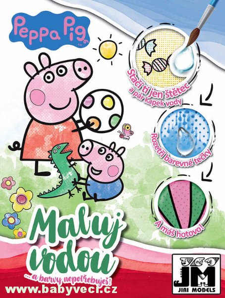 Velké vodové omalovánky maluj vodou Peppa pig > varianta peppa pig