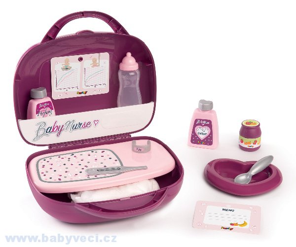 Kufřík s přebalovacími potřebami Violette Baby Nurse Smoby > varianta kufřík violette