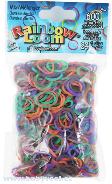 Rainbow Loom ® náhradní gumičky měnící barvu > varianta chameleon