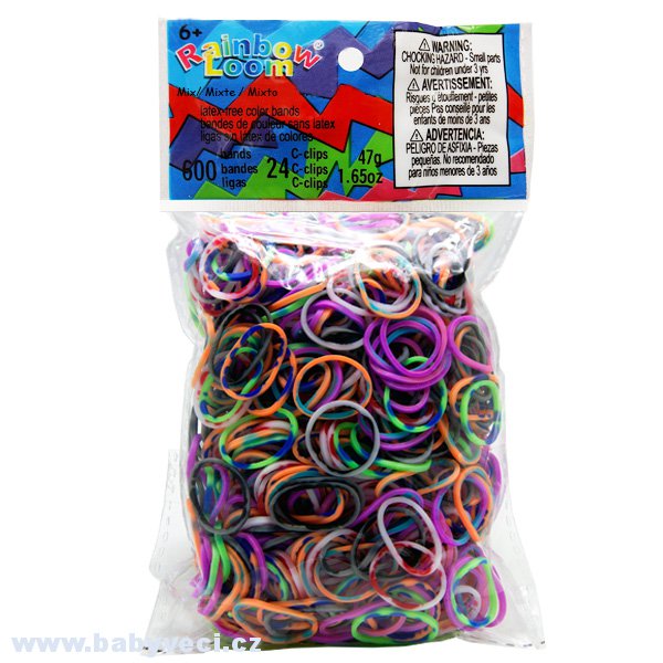 Rainbow Loom ® náhradní gumičky > varianta barevný mix