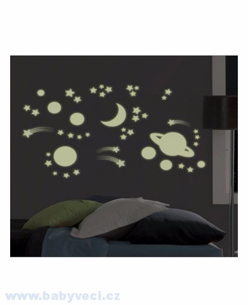 Walltastic planety svítící ve tmě > varianta svítící ve tmě