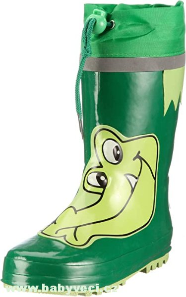 Dětské holinky krokodýl zelené Playshoes > 28-29