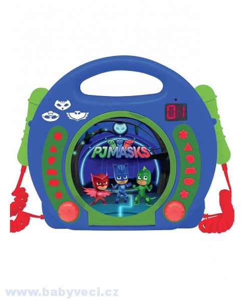 Dětský CD přehrávač s mikrofony PJ masks > varianta masks