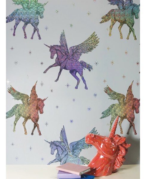 Tapeta jednorožec lesklý unicorn > varianta jednorožec hologram