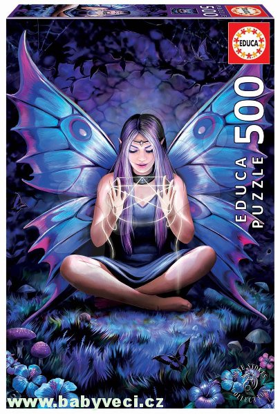 Puzzle Spell Weaver Anne Stokes Educa 500 > varianta čarodějnice motýl