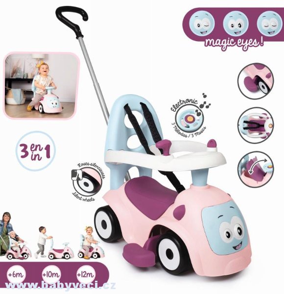 MAESTRO II comfort odrážedlo 4v1 růžová > varianta růžová