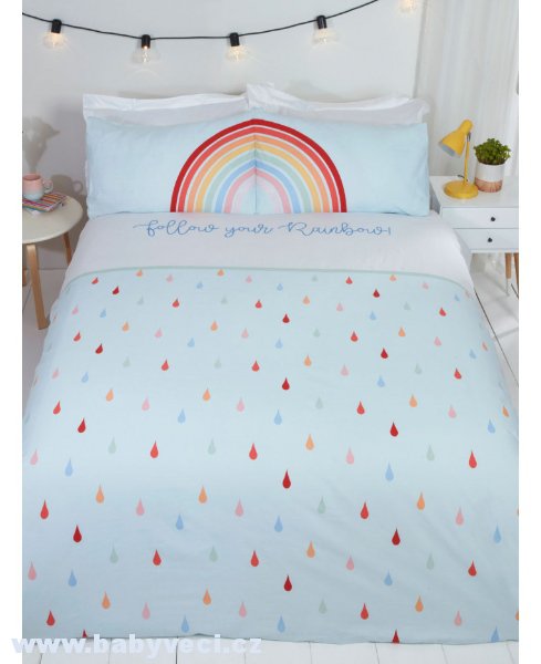 Povlečení rainbow duha barevné kapky > varianta rainbow duha