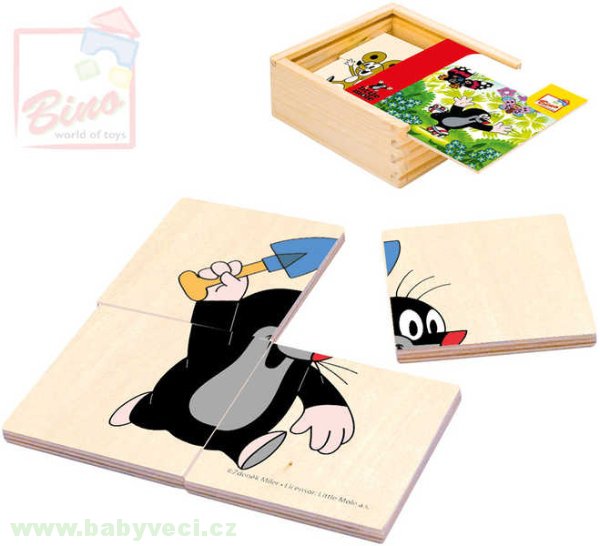Dětské první puzzle s motivem krtečka > varianta krteček puzzle