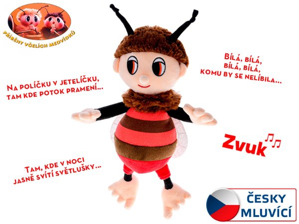 Dětská plyšová postava Brumda česky zpívající včelí medvídci > varianta brumda 29cm