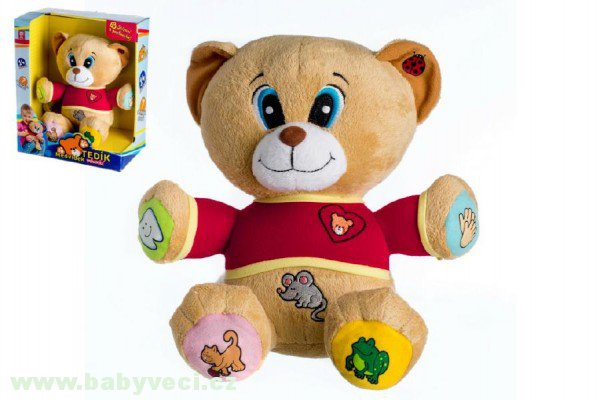 Medvěd Tedík česky mluvící plyš 30cm na baterie