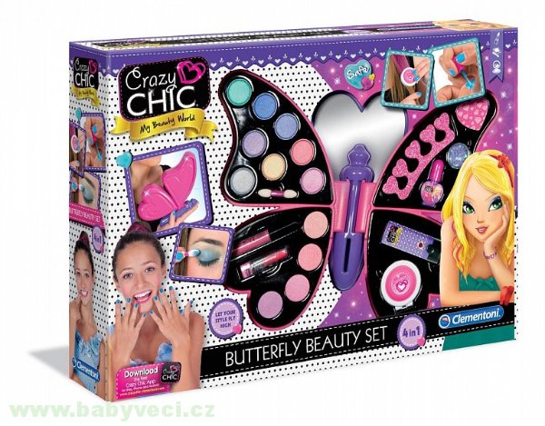 Kosmetický set v kufříku crazy chic motýl > varianta motýl