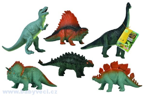 Gumový dinosaurus s pevným tělem