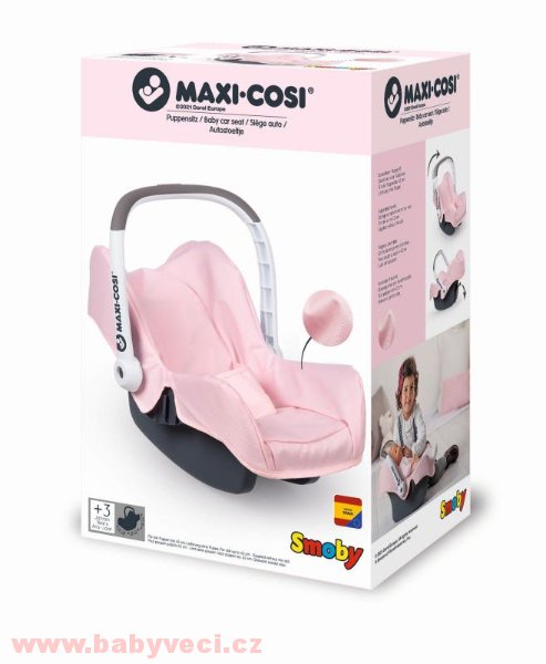 Autosedačka pro panenku Maxi Cosi&Quinny pink světlá > varianta pink