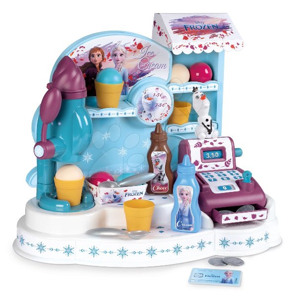 Zmrzlinárna kavárna Frozen Ice Cream Factory Smoby 21 doplňků
