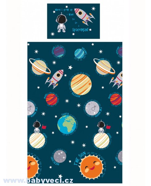 Povlečení pro kluky vesmír planety > varianta planets