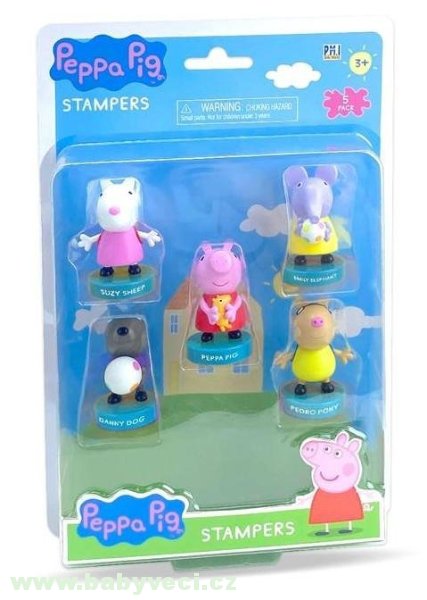 Peppa pig figurky s razítky sada > varianta sada 5 figurek