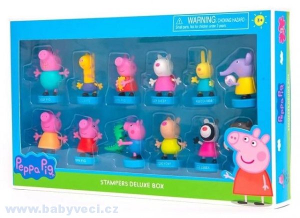 Peppa pig figurky s razítky velká sada > varianta velká sada